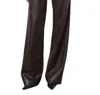 Enza Costa Vegan Leather Pant In Black In Black