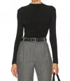 Enza Costa Viscose Jersey Twist Top In Black In Black