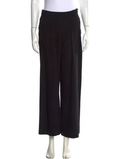Pre-owned Enza Costa Wide Leg Pants In Black