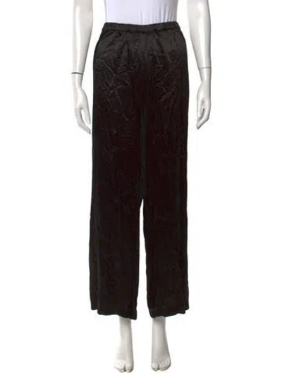 Pre-owned Enza Costa Wide Leg Pants In Black