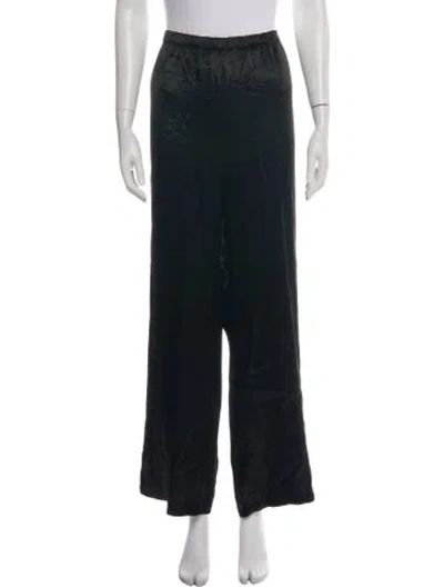 Pre-owned Enza Costa Wide Leg Pants In Black