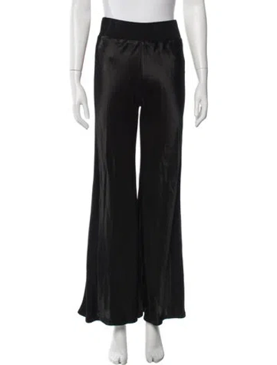 Pre-owned Enza Costa Wide Leg Pants In Black