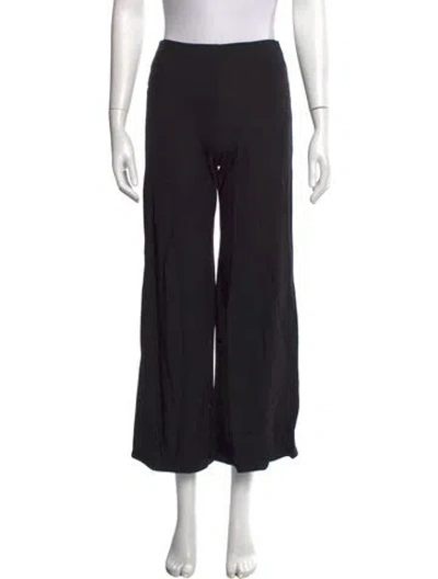 Pre-owned Enza Costa Wide Leg Pants In Black