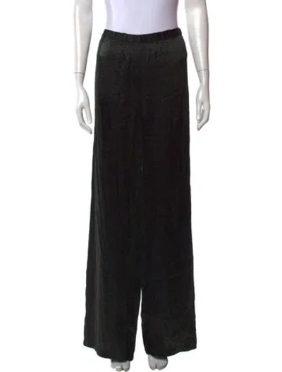 Pre-owned Enza Costa Wide Leg Pants In Black