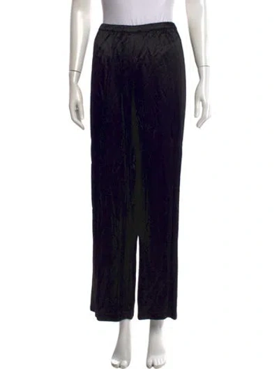 Pre-owned Enza Costa Wide Leg Pants In Black
