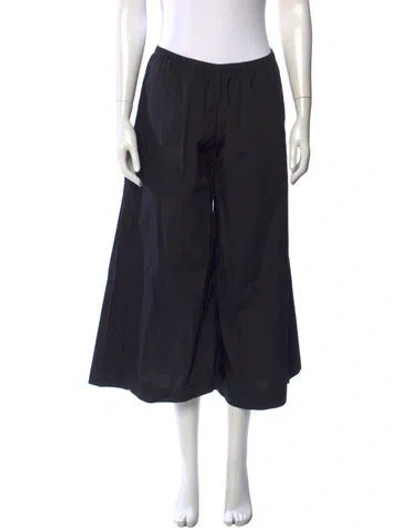 Pre-owned Enza Costa Wide Leg Pants In Black