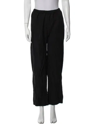 Pre-owned Enza Costa Wide Leg Pants In Black
