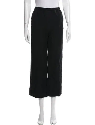 Pre-owned Enza Costa Wide Leg Pants In Black