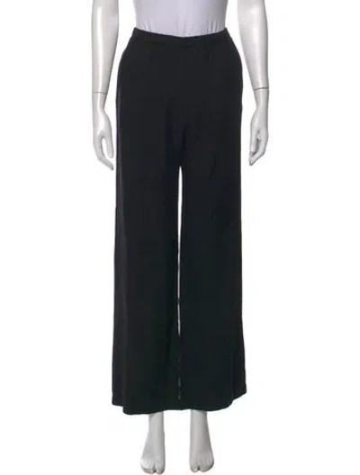 Pre-owned Enza Costa Wide Leg Pants In Black