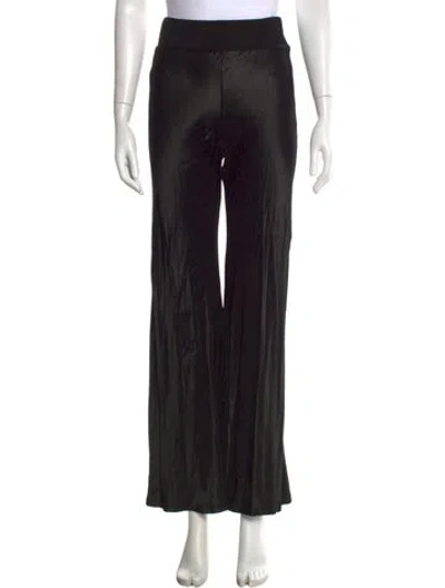Pre-owned Enza Costa Wide Leg Pants In Black