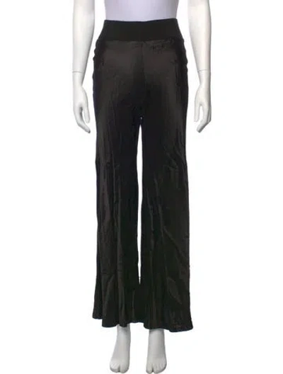 Pre-owned Enza Costa Wide Leg Pants In Black