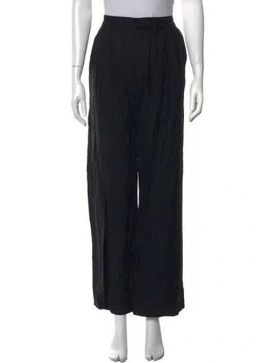 Pre-owned Enza Costa Wide Leg Pants In Black