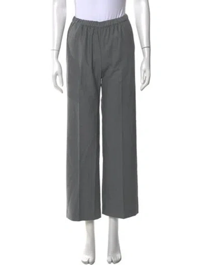 Pre-owned Enza Costa Wide Leg Pants In Gray