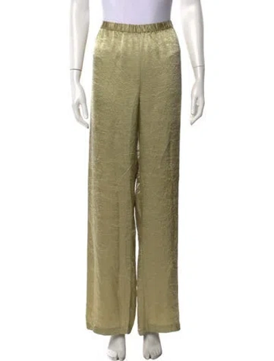 Pre-owned Enza Costa Wide Leg Pants In Green