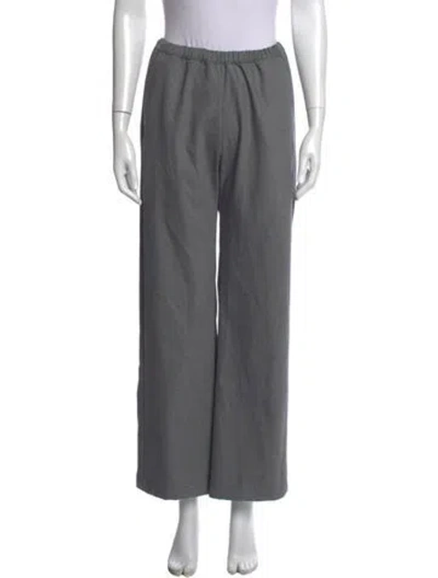 Pre-owned Enza Costa Wide Leg Pants In Grey