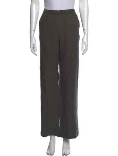 Pre-owned Enza Costa Wide Leg Pants In Grey
