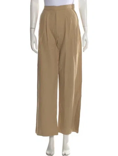 Pre-owned Enza Costa Wide Leg Pants In Neutral