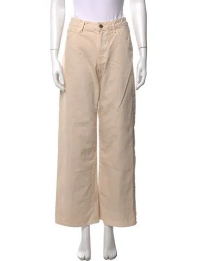 Pre-owned Enza Costa Wide Leg Pants In Neutral