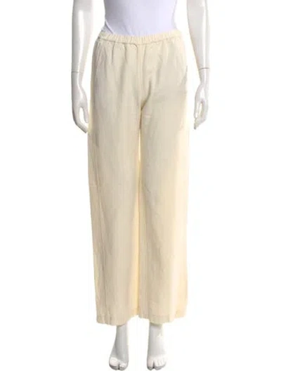 Pre-owned Enza Costa Wide Leg Pants In Neutral