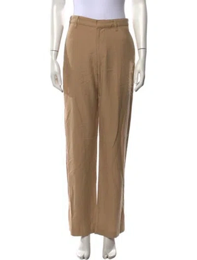 Pre-owned Enza Costa Wide Leg Pants In Neutrals