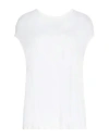Enza Costa Woman T-shirt White Size L Rayon, Silk