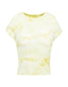 Enza Costa Woman T-shirt Yellow Size L Viscose, Silk, Lycra In Yellow