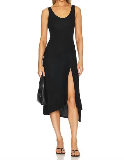Enza Costa Women's Knot Midi Dress In Black