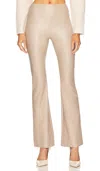 Enza Costa Women's Matte Leather Bootcut Leggings In Putty In Neutral