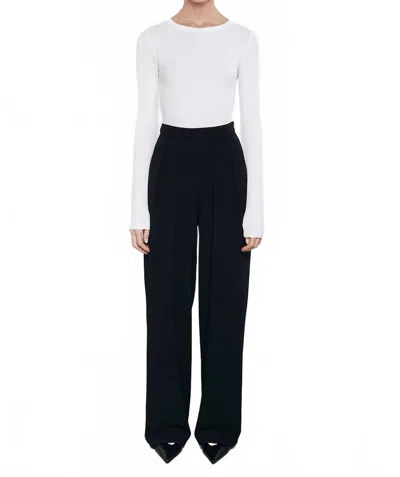 Enza Costa Women's Silk Rib Crew Top In Ivory In White