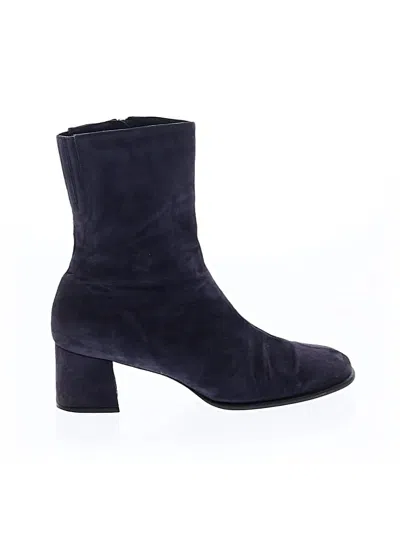 Pre-owned Enzo Angiolini Ankle Boots In Purple