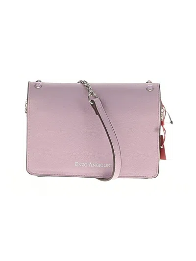 Pre-owned Enzo Angiolini Crossbody Bag In Purple