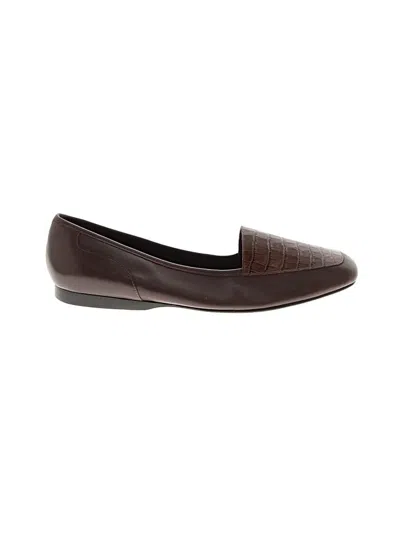 Pre-owned Enzo Angiolini Flats In Brown