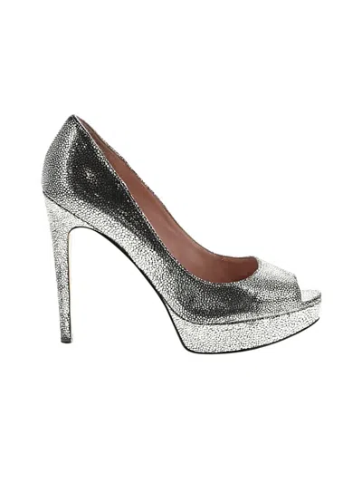 Pre-owned Enzo Angiolini Heels In Silver