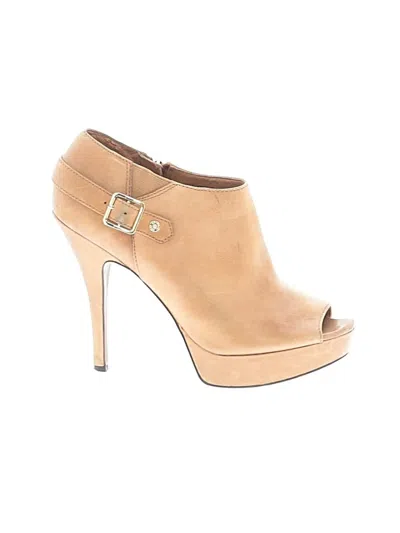 Pre-owned Enzo Angiolini Heels In Tan