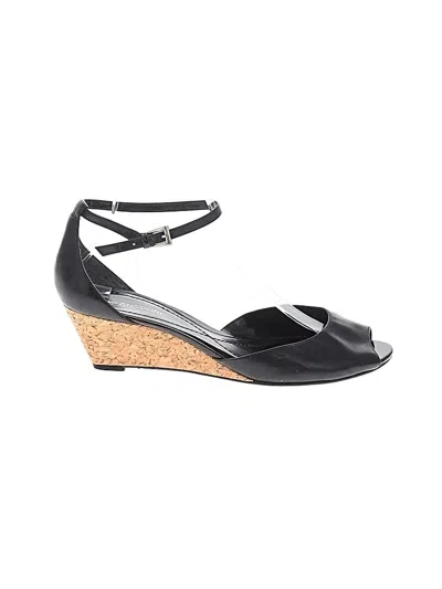 Pre-owned Enzo Angiolini Wedges In Black