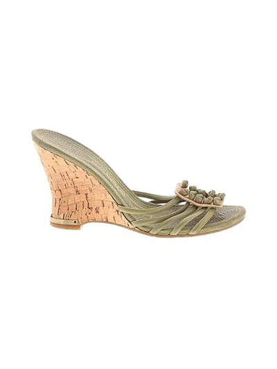 Pre-owned Enzo Angiolini Wedges In Green