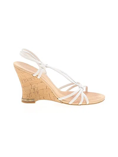 Pre-owned Enzo Angiolini Wedges In Ivory