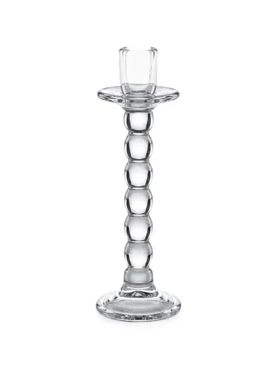 Enzo De Gasperi Beaded-stem Candle Holder In Transparent