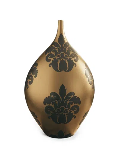 Enzo De Gasperi Damasco Teardrop Vase In Brown