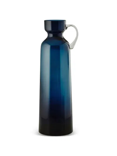 Enzo De Gasperi Handled Carafe Vase In Blue