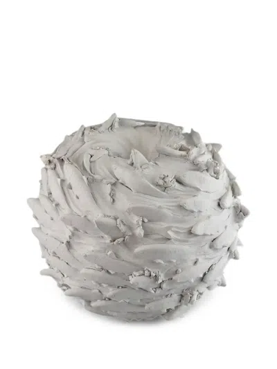 Enzo De Gasperi Salomon Fish-detail Vase In White