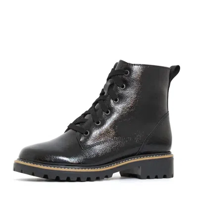 Enzo Di Martino Women's Nina Booties In Black Patent In Multi