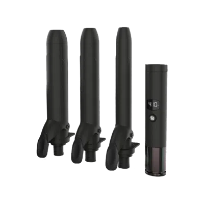 Enzo Milano X3- The Standard Curling Iron Collection In Black