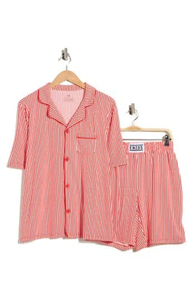 Enzos Inactive Wear Enzo's Dixie Short Pajamas In Multi