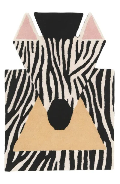 Eo Play Wool Zebra Rug In Multi