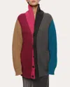 Eolas Women's Quinn Multi Cardigan In Recycled Cashmere & Recycled Wool In Multi