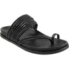 Eos Footwear Carmella Toe Loop Sandal In Black