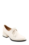 Eos Footwear Casi Derby In Bone Patent