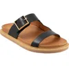 Eos Footwear Dedra Two-strap Sandal In Black