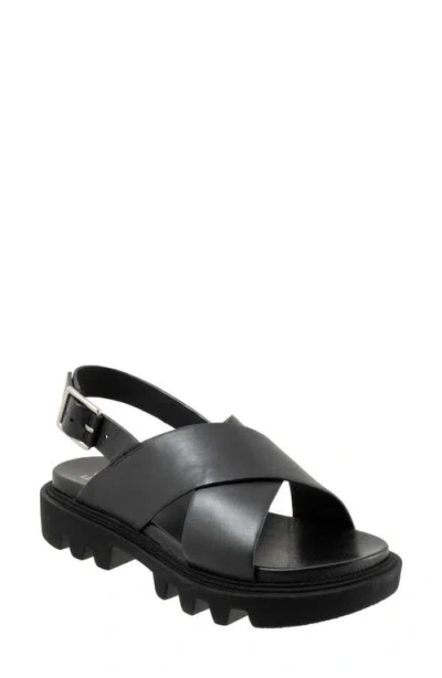 Eos Footwear Flighty Slingback Platform Sandal In Black